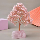 Joie de Vivre – Albero della Vita con Base in Quarzo Rosa