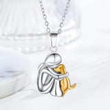 Collana della fortuna con motivo di cane