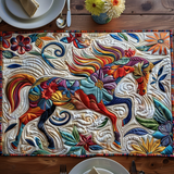 Tovaglietta Quilted a Tema Equestre