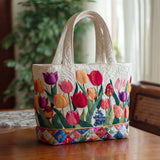 Borsa Artigianale Imbottita "Tulipano"