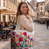 Borsa Artigianale Imbottita "Tulipano"