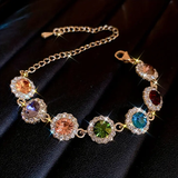 Braccialetto in zirconia colorata