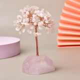 Joie de Vivre – Albero della Vita con Base in Quarzo Rosa