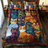 Whimsical Cat 3-Piece Bedding Set