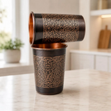 Set Ana Zagabria: 2 Bicchieri in Rame con Design Floreale