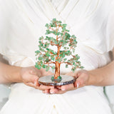Serenità - Albero della Vita a Forma di Abete in Avventurina