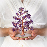 Serenità - Albero della Vita a Forma di Abete in Amatista