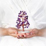Serenità - Albero della Vita a Forma di Abete in Amatista