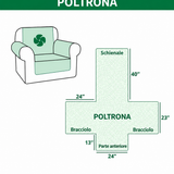 Copertura per divano trapuntata Paw Patchin
