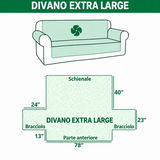 Copertura per divano trapuntata Arjen