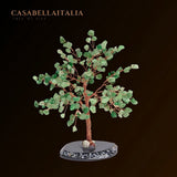 Ascensione - Albero della Vita in Avventurina Verde e base in Agata