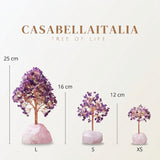 Joie de Vivre – Albero della Vita con Base in Quarzo Rosa