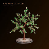 Ascensione - Albero della Vita in Avventurina Verde e base in Agata