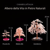 Prospérité - Albero della Vita in Quarzo Rosa e Agata